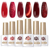 Born Pretty jelly red burgundy gel polish bottle for at-home manicures