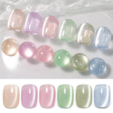 Born Pretty Pastel Magnetic Gel Nail Polish bottles in soft hues for chic manicure