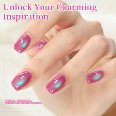 Born Pretty Spring Cat Magnetic Eye Green polish delivers bold green with shimmer for salon-like results at home.