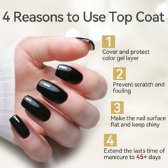 Born Pretty Top Gel cures under lamp for fast setting and durable shine.