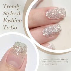 Born Pretty UV/LED curing process showing quick salon-style finish
