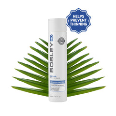 BosleyMD BosRevive hair application scene suggests daily use and fullness