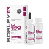 BosleyMD Hair Regrowth bottle for precise topical application on thinning areas.