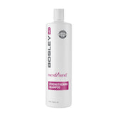 BosleyMD MendXtend shampoo bottle on shelf supports longer, fuller-looking hair.