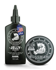 Bossman Beard Oil Jelly bottle with creamy texture for easy application and fuller beard impression