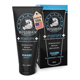 Bossman Fortify Intense Beard Conditioner bottle front highlights nourish and smooth beard