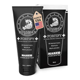 Bossman Fortify Intense Beard Conditioner jar close-up showing rich nourishment for beard fibers