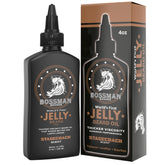 Bossman Jelly Beard Oil Stagecoach bottle shows rich moisture for a polished beard.