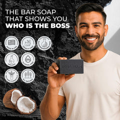 Bossman natural ingredients include coconut oil and shea butter for hydration