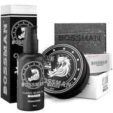 Bossman beard oil bottle for lightweight moisture and a polished beard