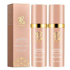 Botagus Match Cosmetics Foundation bottle pour shows easy application and SPF protection