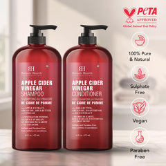 Botanic Hearth Apple Cider Vinegar Conditioner bottle emphasizing deep hydration and smoothness.