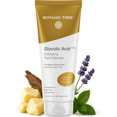 Botanic Tree Glycolic Face Wash bottle pump for refreshing cleanse.