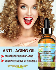Botanical Beauty Buriti Oil on skin glows naturally and supports daily moisture