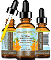 Botanical Beauty Calendula Oil bottle for lightweight hydration and fast skin absorption