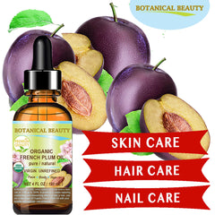 Botanical Beauty Plum Oil drop application for a lightweight, non-greasy feel