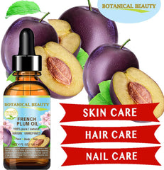 Botanical Beauty Plum Oil absorbs quickly into skin for a light, non-greasy feel.