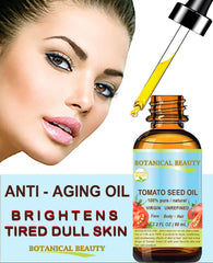 Tomato Seed Oil pour demonstrates quick absorption for face and body hydration.