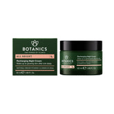 Botanics All Bright Night Cream jar packaging for a soothing overnight routine that nourishes skin