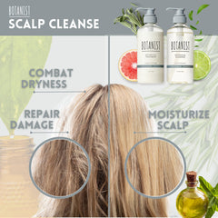 Botanist hair smooth shine emphasizes keratin boost for sleek results.