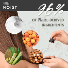 Creamy lather from Botanist Hydrating Shampoo cleanses gently