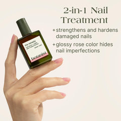 Botanist Nails The Remedy rose swatch highlights rosy color and strengthening benefits.