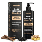 BOTANOVA Root Activator Shampoo bottle for daily scalp care and fullness potential.