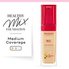 Bourjois Healthy Mix Foundation swirl texture showing smooth blending