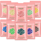 Bouvetan hard wax beads in vibrant colors for gentle, long-lasting hair removal at home.