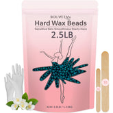 Bouvetan hard wax beads 2.5 lb bulk close-up showing hair grip