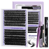 B&Qaugen fluffy lash clusters kit 7D90D: dense volume for dramatic eye look