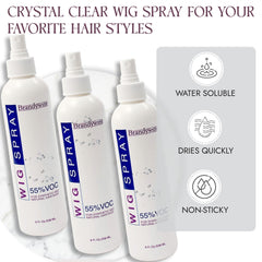 Brandywine wig spray refreshes synthetic and natural wigs