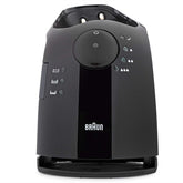 Braun clean and charge base front view for Pulsonic shavers with stable charging