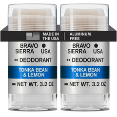 Bravo Sierra deodorant 2-pack pack shot shows long-lasting odor protection.