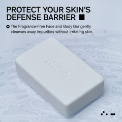 Bravo Sierra fragrance-free soap close-up shows glycerin and shea butter for hydration.