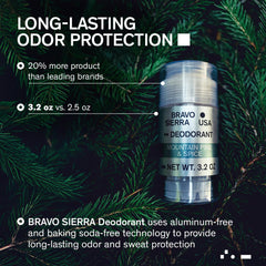 Bravo Sierra Mountain Pine & Spice scent evokes outdoor freshness.