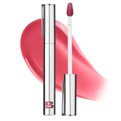 BRAYE Thin Glow Tint bottle close-up shows hydrating, dewy lip shine.