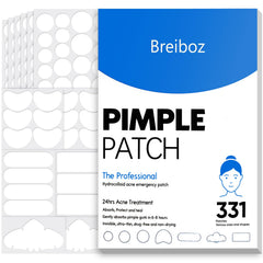 Breiboz 331 patches pack cover showing full blemish coverage for daily breakouts.