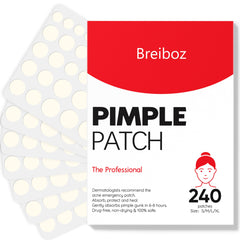 Breiboz pimple patches 240-count pack for daily blemish care.