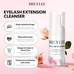 BREYLEE cleansing brush for lifting debris along the lash line.