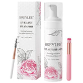 BREYLEE eyelash cleanser 200ml bottle nourishes natural and extension lashes
