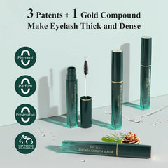 BREYLEE eyelash serum dual brush enables precise, even application.