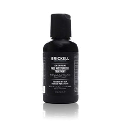 Brickell Men's Acne Controlling Moisturizer bottle close-up showing hydrated skin benefits.