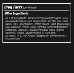 Packaging label of Brickell Men's Acne Spot Treatment emphasizing organic ingredients.