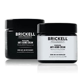 Brickell Men's Day & Night Cream Set bottle view demonstrates all-day hydration.