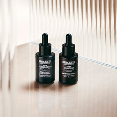 Brickell Men's Day Serum texture close-up for quick absorption during morning routines.