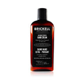 Brickell Men's Maximum Strength Hand Cream unscented bottle with quick absorption.