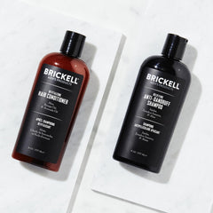 Brickell Relieving Hair Care Set packaging showcases all-natural ingredients.