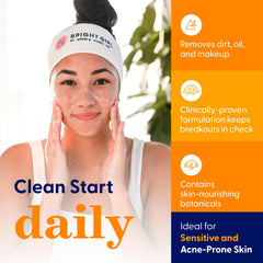 Bright Girl soothing shea butter aloe chamomile formula on skin.