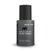 BRIGHTSIDE Salt and Clay Surf Spray bottle showcases natural texture and volume for easy styling.